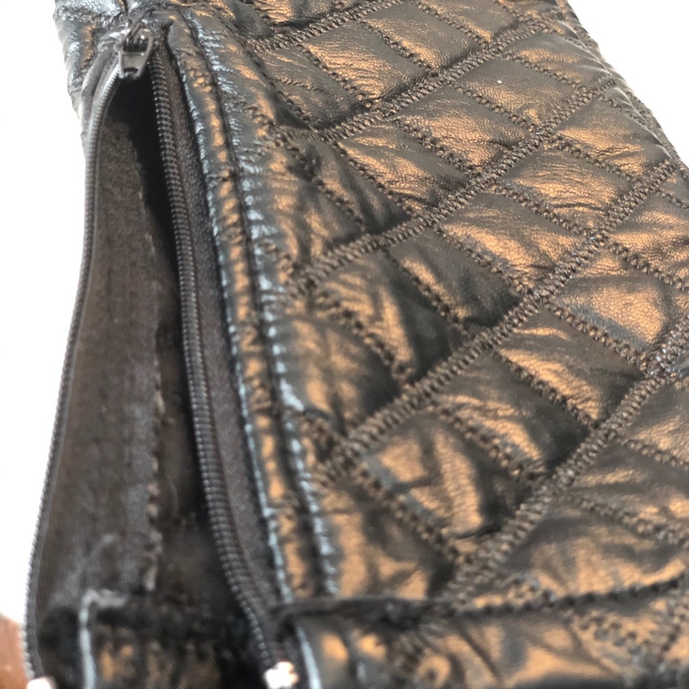 Quilted pattern leather pants - Picture 6 of 6